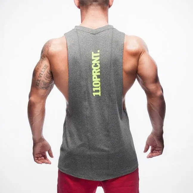 110PRCNT Workout USA Sleeveless Fitness Tank Top for Men