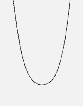 2mm Woven Chain Necklace, Sterling Silver