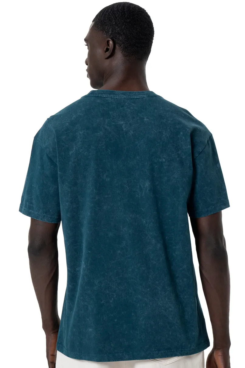 Acid Wash T-Shirt _ 145404 _ Teal