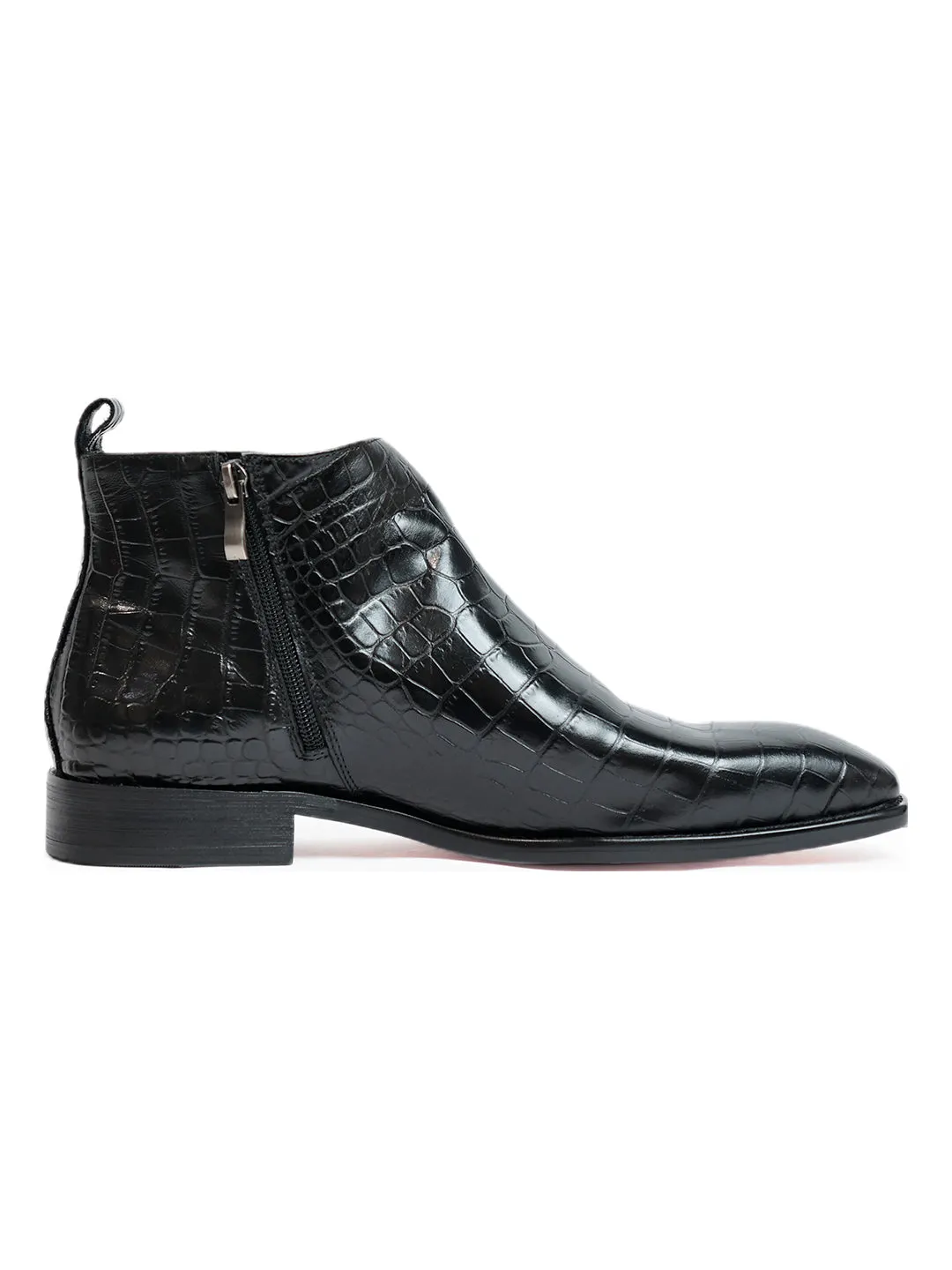 Antilia Croco Black Boots