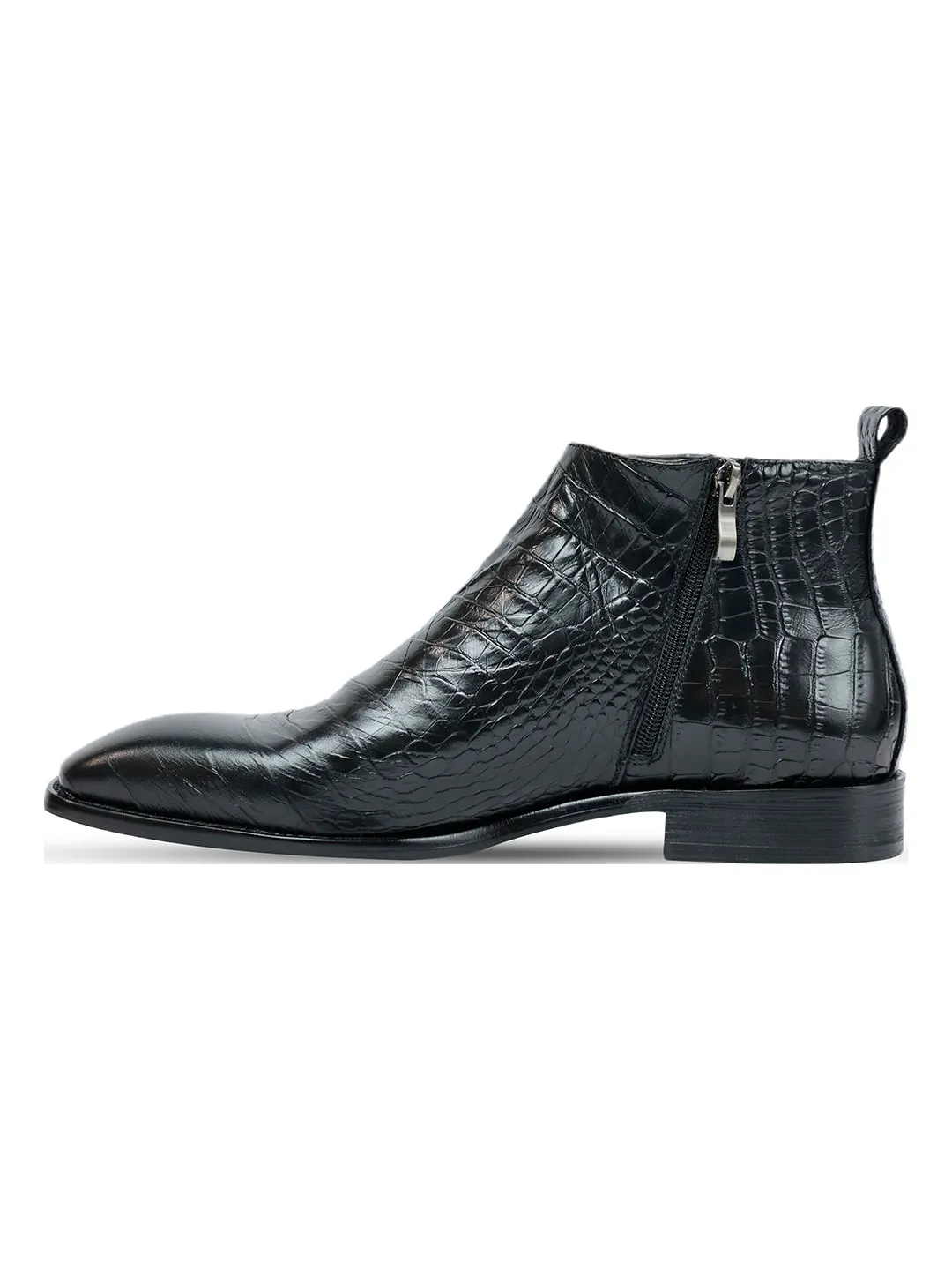 Antilia Croco Black Boots