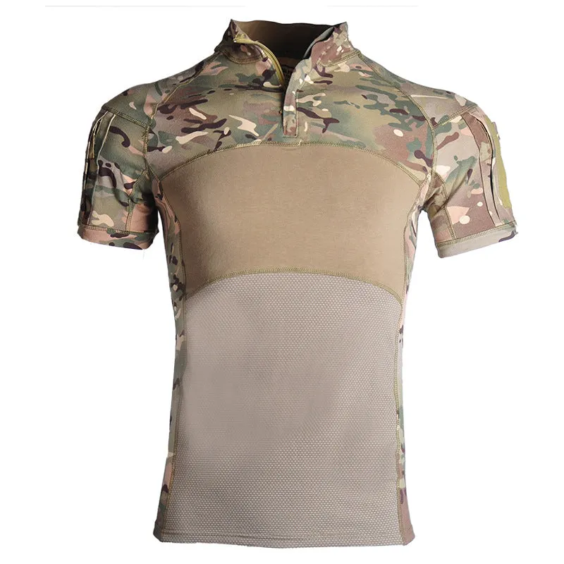 Army Combat Rip-stop Python Camouflage Men's T-Shirts