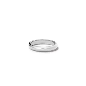 Barrel 3mm Wedding Band Silver