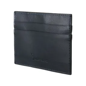 Billionaire Italian Couture Elegant Blue Leather Men's Wallet