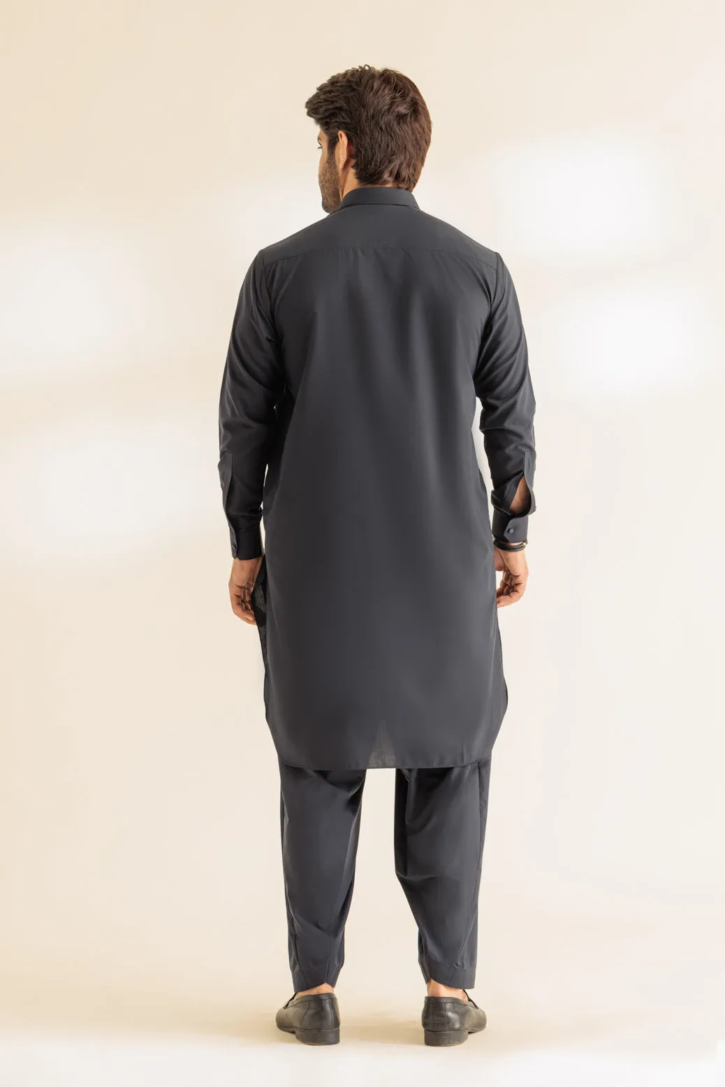 BLACK-BLENDED-SHALWAR SUIT - (GSSS24-020)