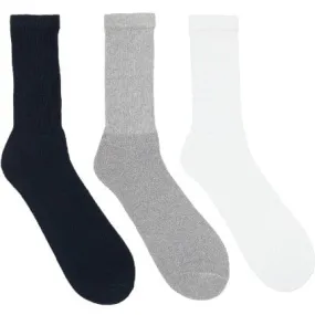 Black White Grey Diabetic 3 Pack Socks