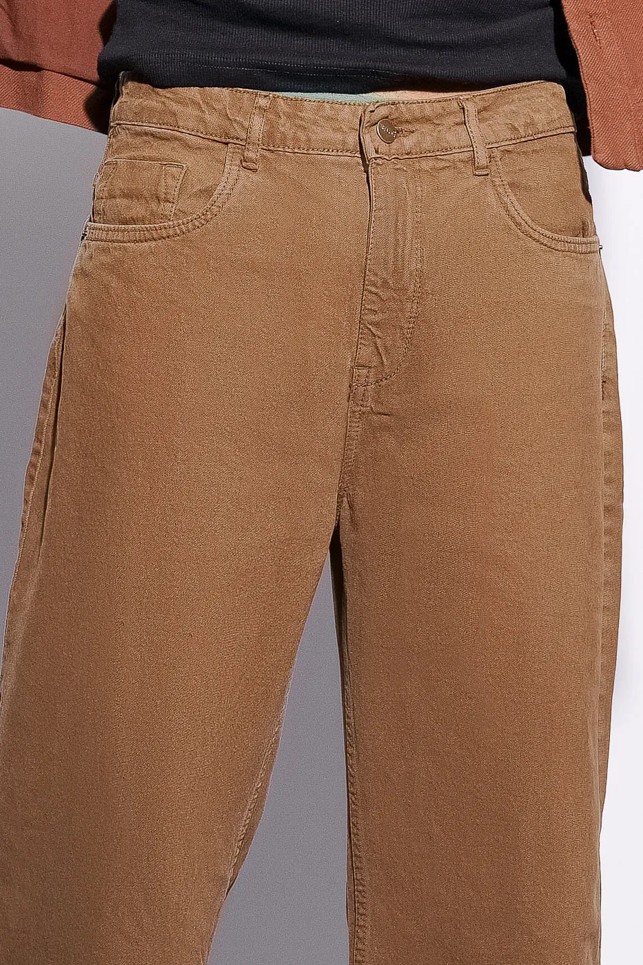 Brown Wide Leg Men's Jeans