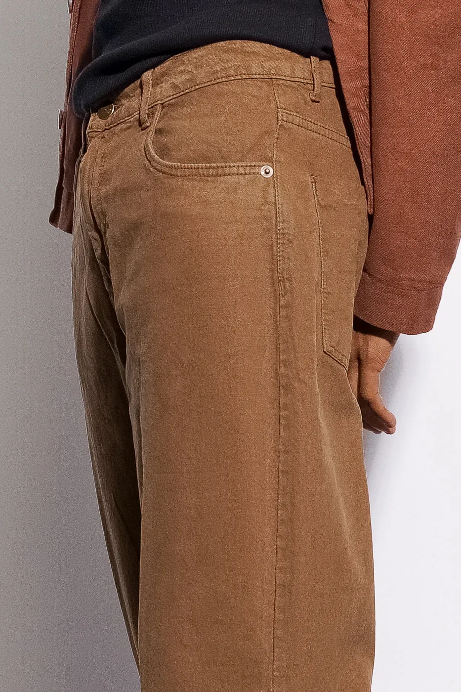 Brown Wide Leg Men's Jeans