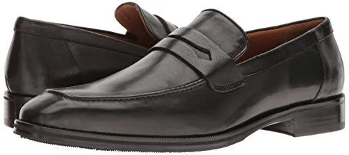 BRUNO MAGLI MEN'S ARCO PENNY LOAFER, BLACK, 10.5 M US