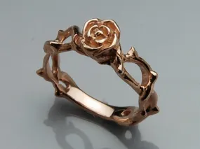 Cable Rose Ring