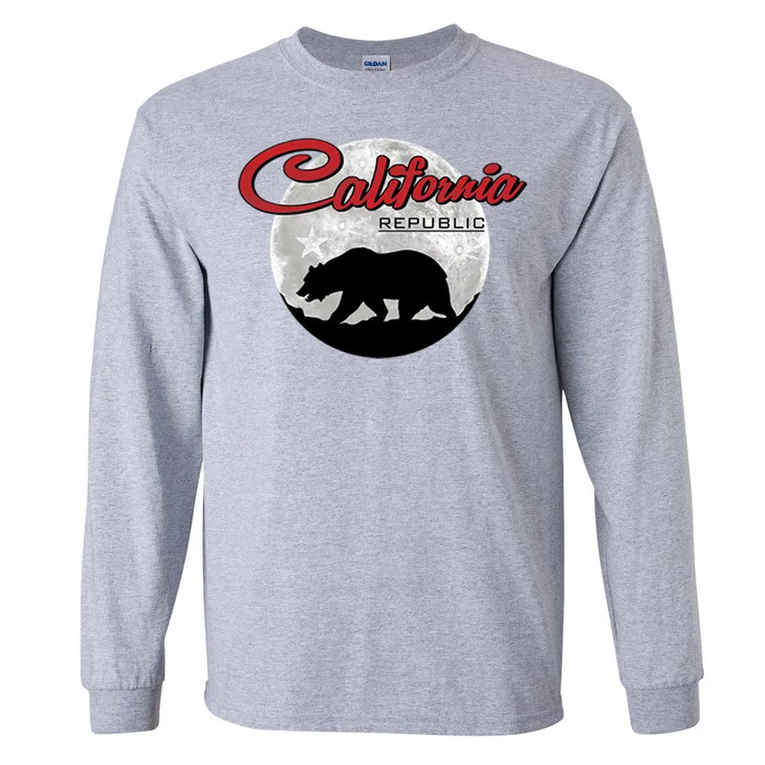 California Republic Full Moon Bear Long Sleeve Shirt