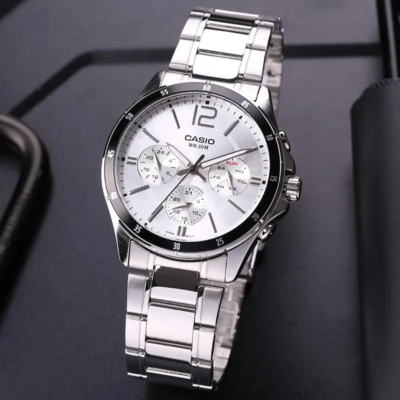 Casio MTP-1374D-7AVDF - Stainless Steel Watch - For Men