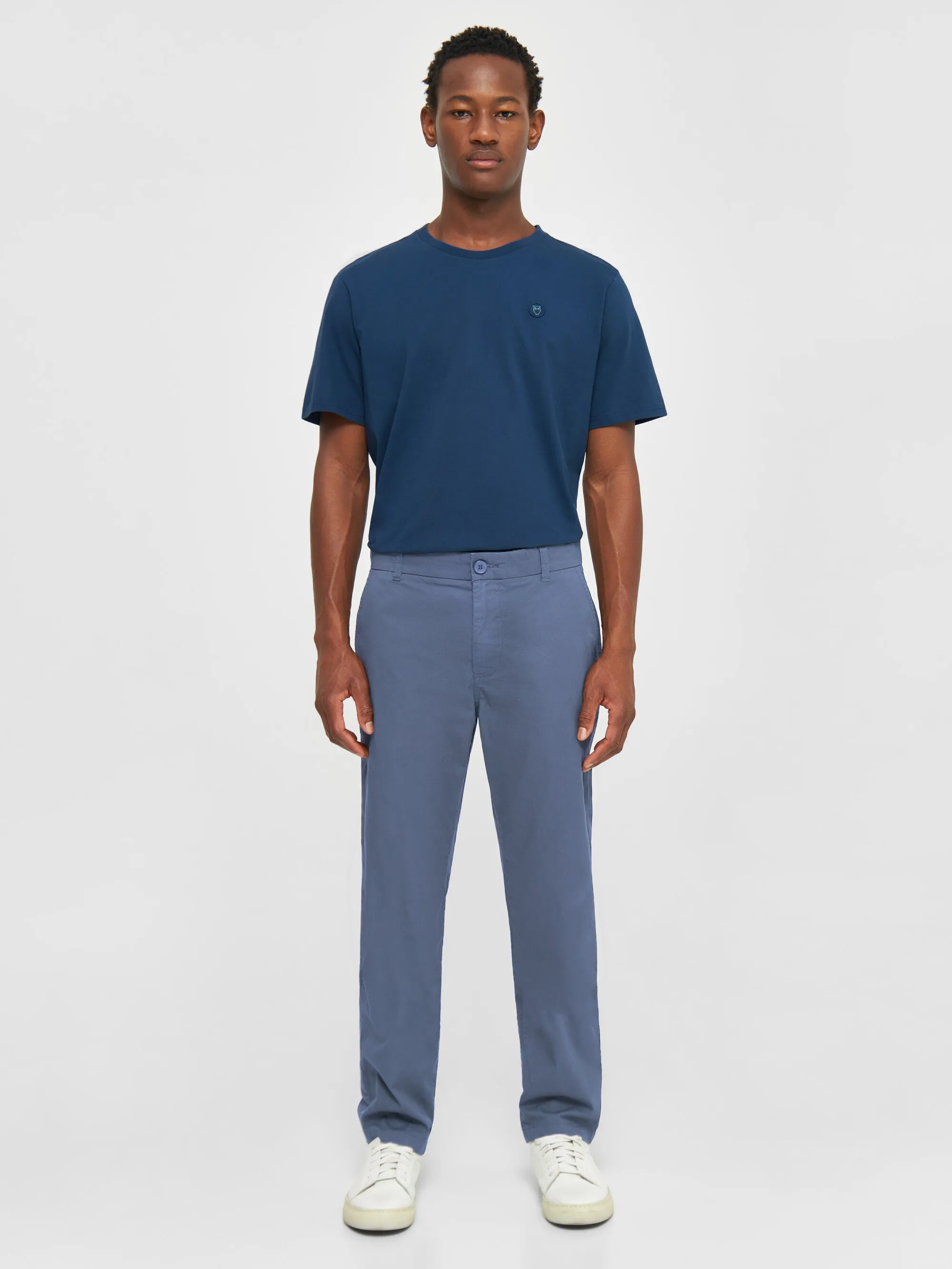 CHUCK regular chino poplin pant - Vintage Indigo