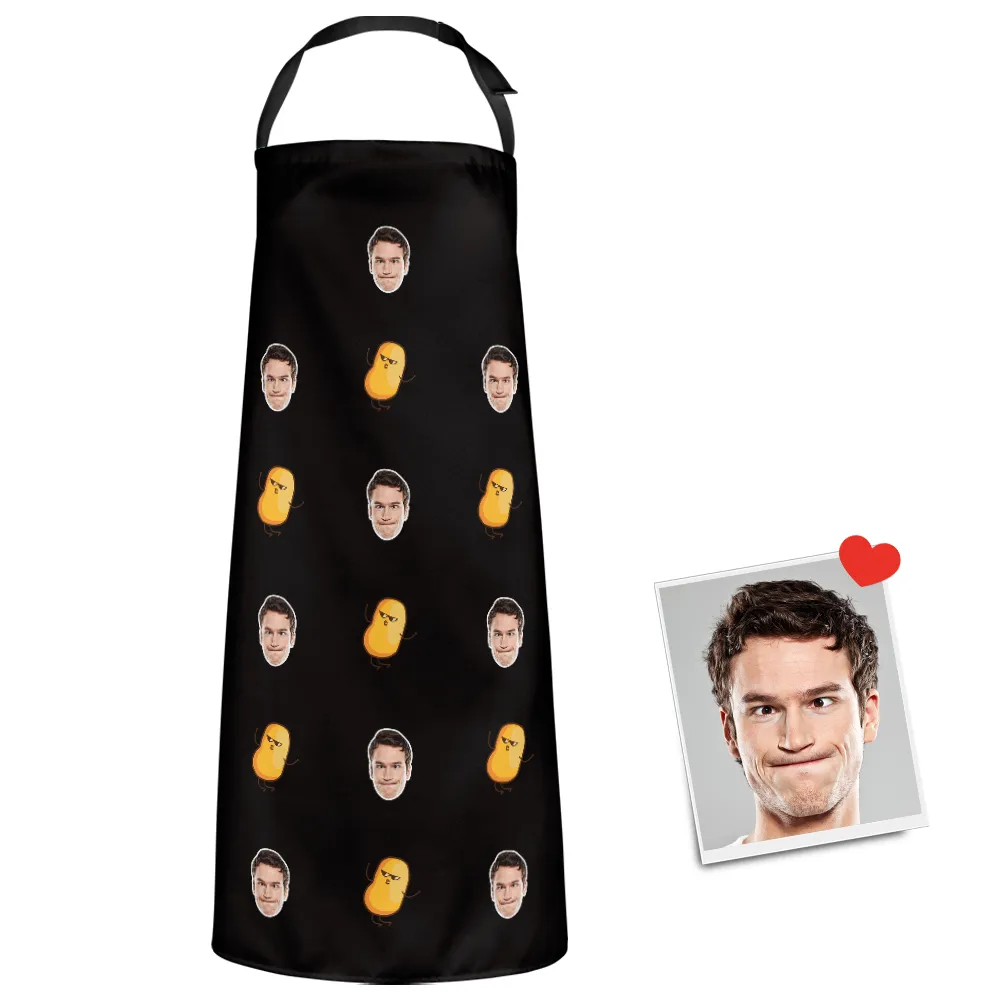 Custom Face Apron Cartoom Photo Apron - Potato