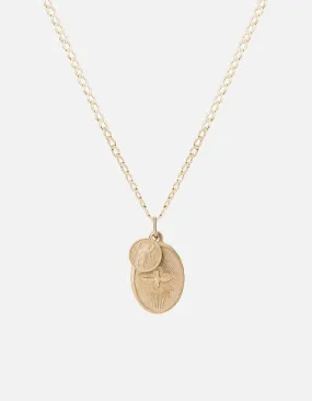 Dove Necklace, 14k Gold