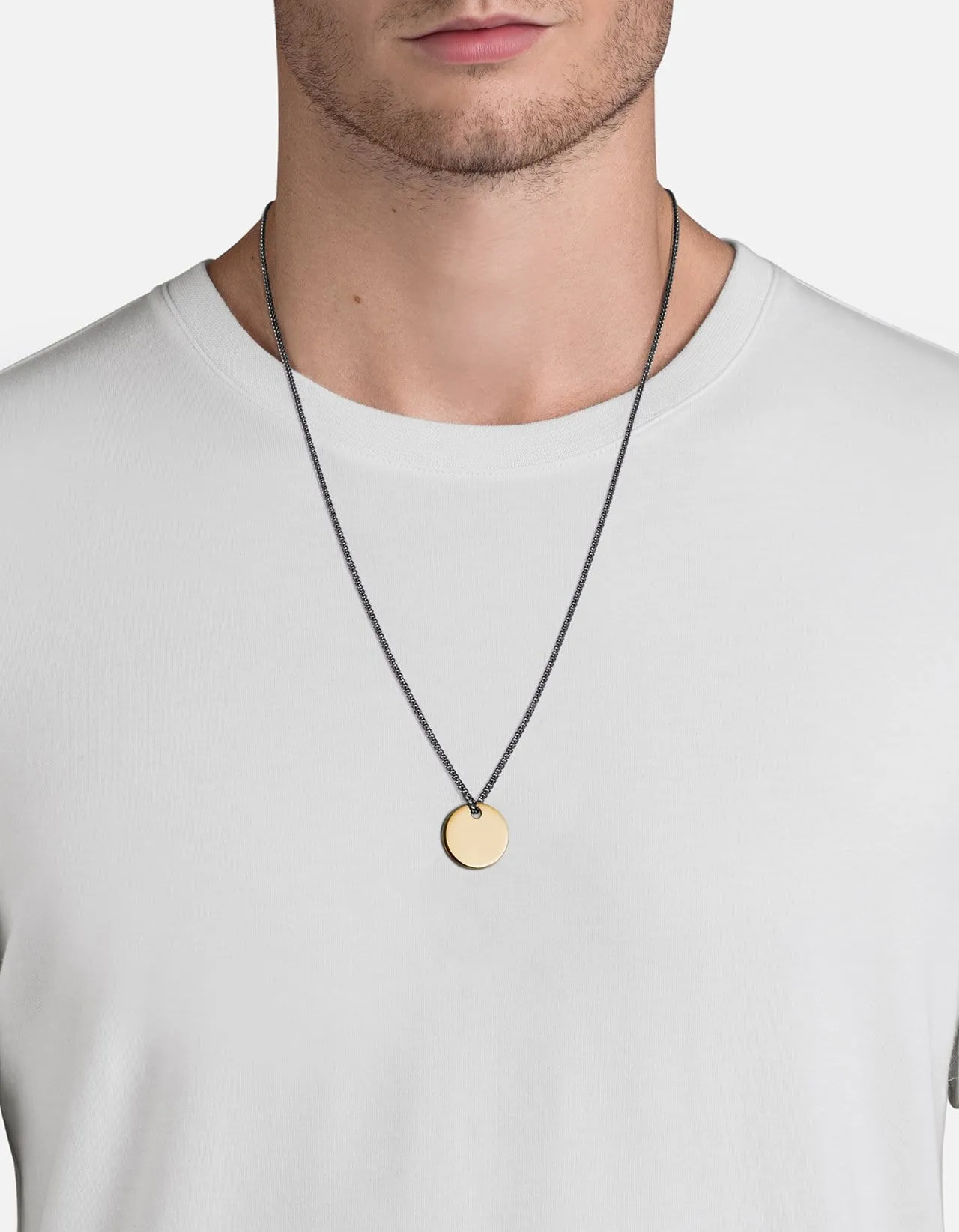 Fusion Pendant Necklace, Gold/Silver