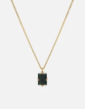 Lennox Agate Necklace, Gold Vermeil