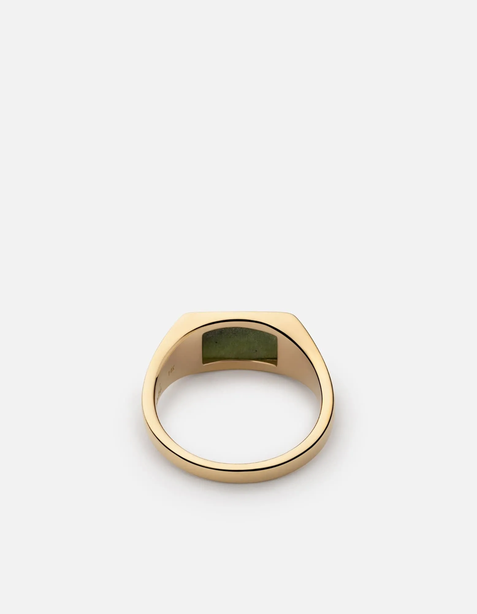 Lennox Jasper PInky Ring, Gold Vermeil