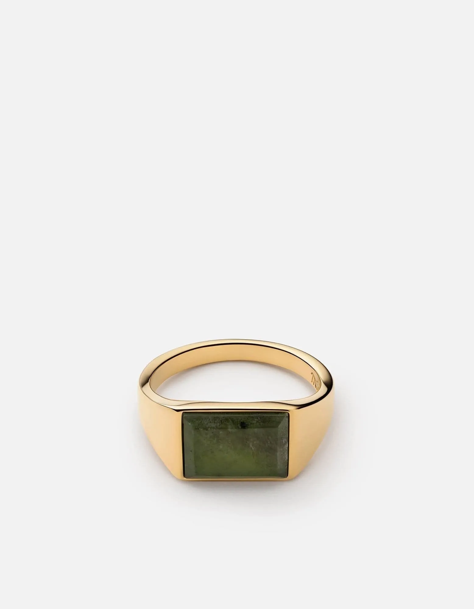 Lennox Jasper PInky Ring, Gold Vermeil