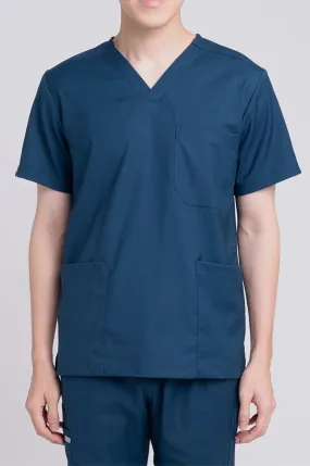 Lucas Teal Scrub Top, Men