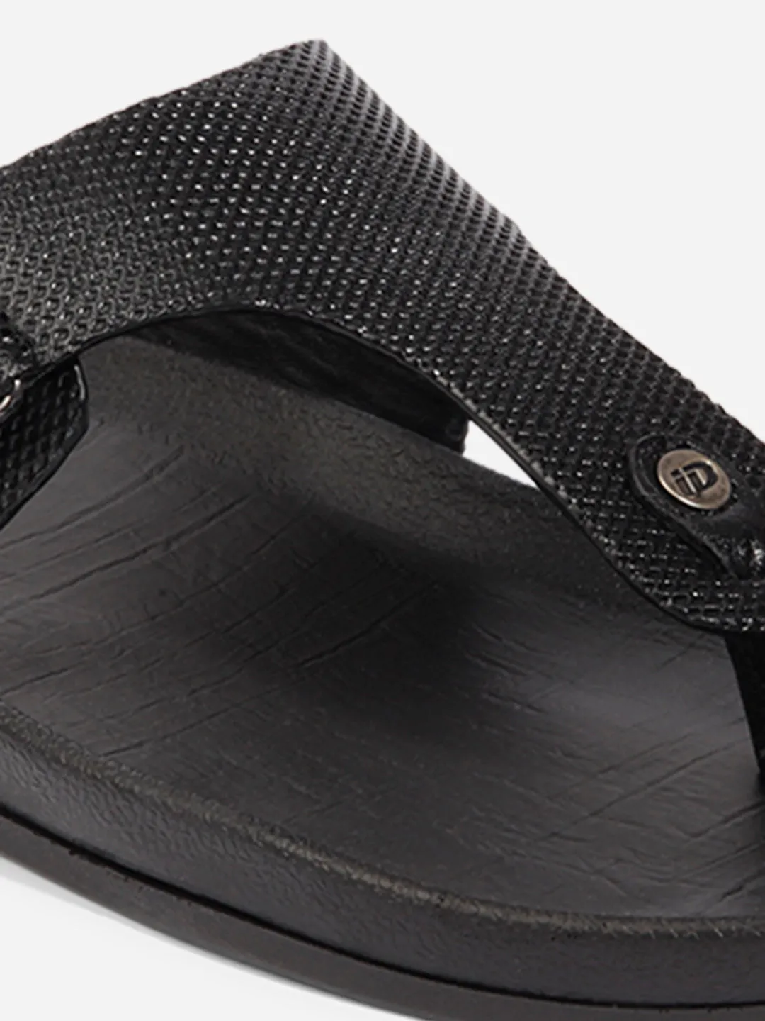 Men Black Sandal / Slipper (ID4227)