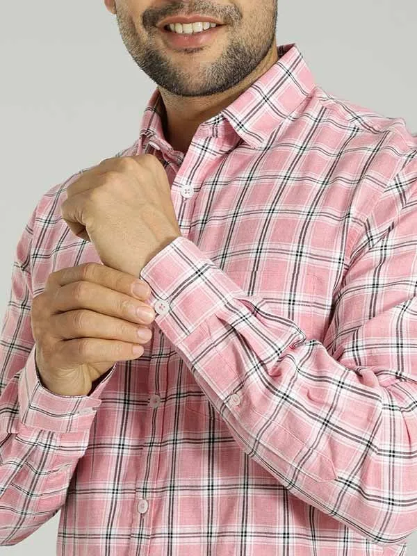 Men Checked Full Sleeve Cotton Shirt