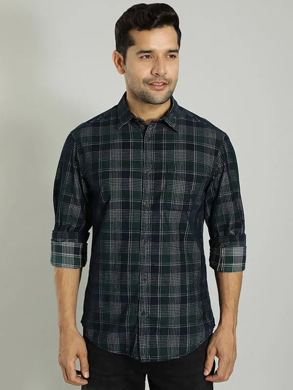 Men Checked Full Sleeve Cotton Shirt