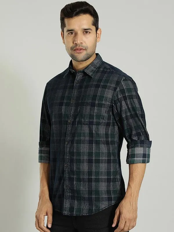 Men Checked Full Sleeve Cotton Shirt