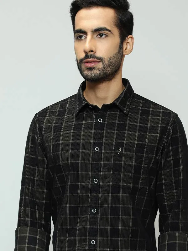 Men Checked Full Sleeve Cotton Shirt