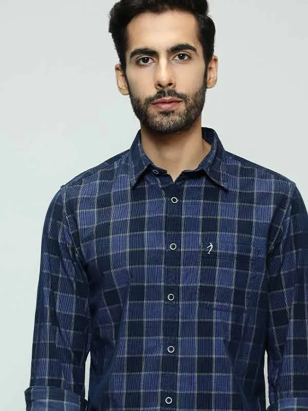 Men Checked Full Sleeve Cotton Shirt