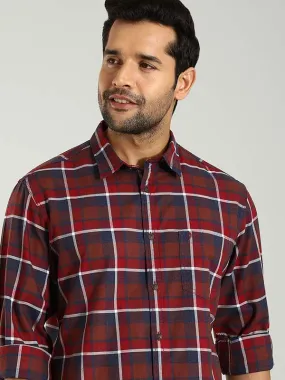 Men Checked Full Sleeve Cotton Shirt