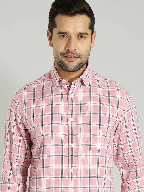 Men Checked Full Sleeve Cotton Shirt