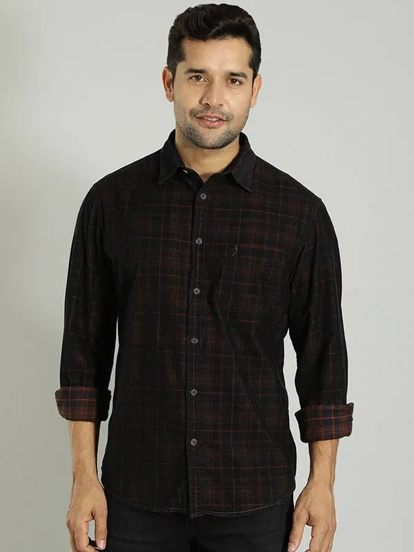 Men Checked Full Sleeve Cotton Shirt