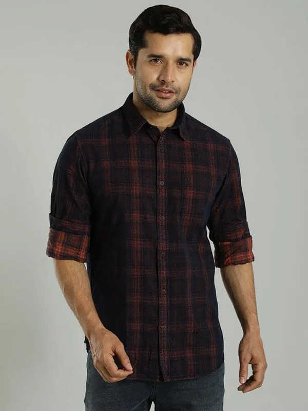 Men Checked Full Sleeve Cotton Shirt