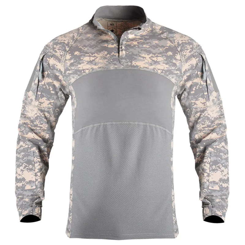 Men's Elasticity Camo Hunting Combat Shirts