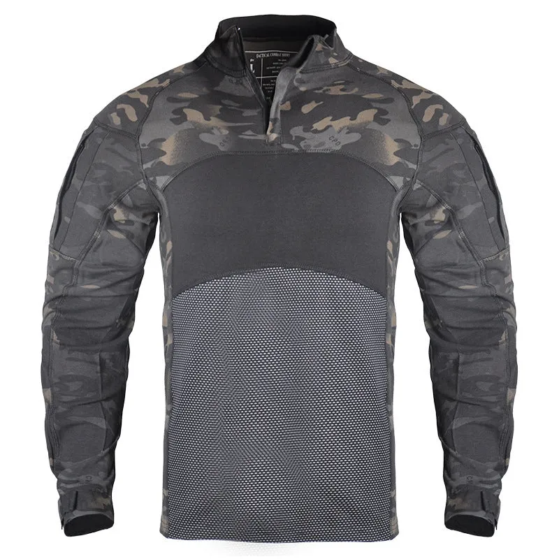 Men's Elasticity Camo Hunting Combat Shirts