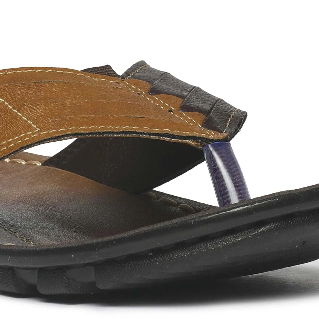 Men's Formal Tan Flip-Flops