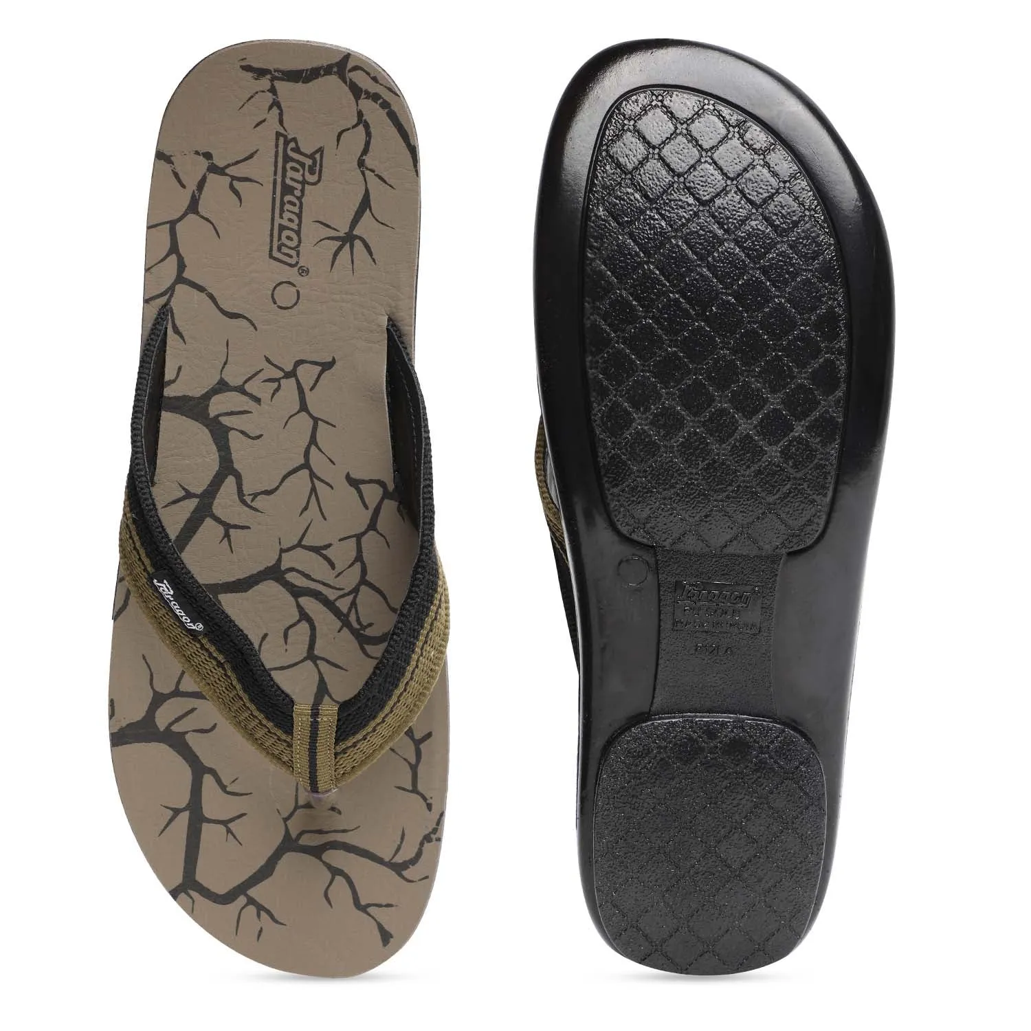 Men's Vertex Green Formal Flip Flops