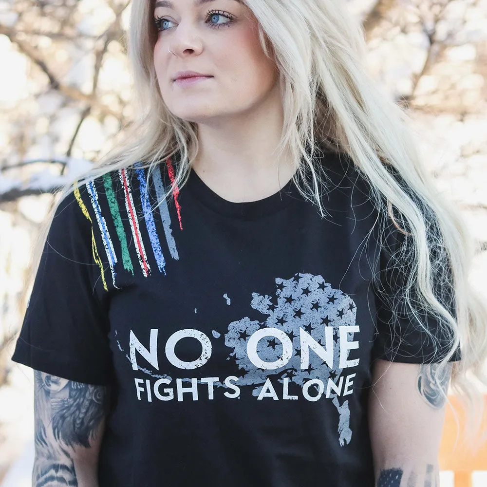 No One Fights Alone First Responder Support Tee