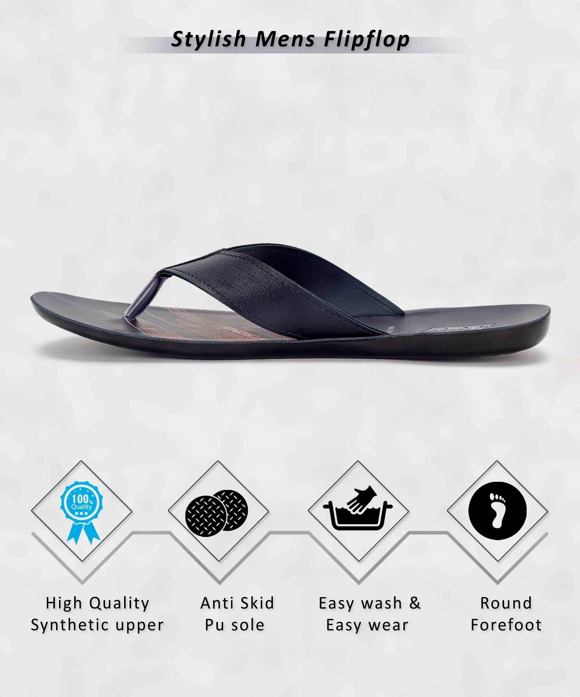 Paragon  PUK2219G Men Stylish Lightweight Flipflops | Casual & Comfortable Daily-wear Slippers for Indoor & Outdoor | For Everyday Use