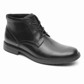 Mens Black Rockport Berenger Patch Chukka Boots