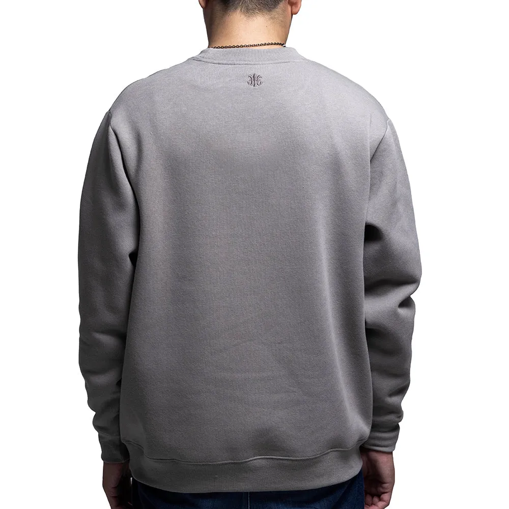 Unisex Sweat Shirt Grey Browm R37100-889