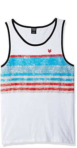 ZOO YORK MEN'S SLEEVELESS NAVI TANK TOP, WHITE, X-LARGE